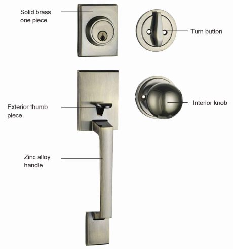 ENTRANCE HANDLE LOCK