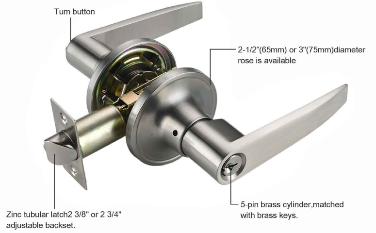TUBULAR LEVER LOCK