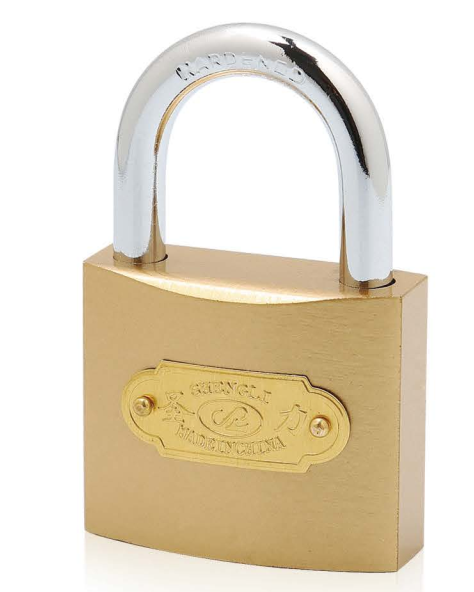 IMITATE BRASS ARC TYPE PADLOCK (BRASS PAINTED FINISHING)