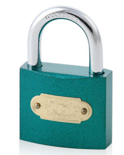 COLOR SPRAYED PAINTED PADLOCK