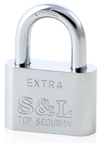 ROUND CORNER VANE IRON PADLOCK