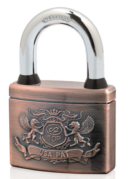 PLASTIC COVER ARC SHAPE ATOM PADLOCK