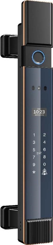 Double handle Automatic smart lock for patio door
